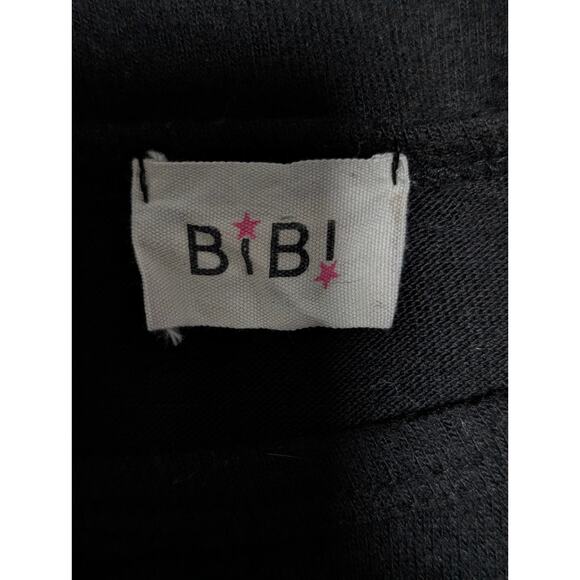 BIBI Colorblock Ruffle Balloon Sleeve Lightweight Pullover Sweater Top Large - Picture 4 of 5